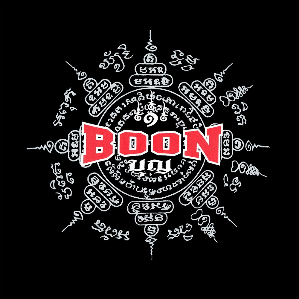 boon sport tshirt logo black sak yant TSSY