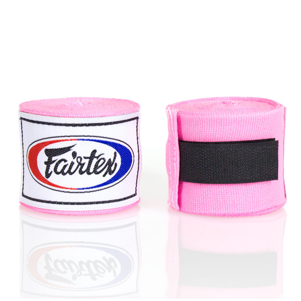 fairtex hand wraps elasticated stretch pink